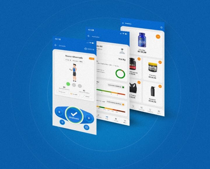 Ilustração de sistemas de academia