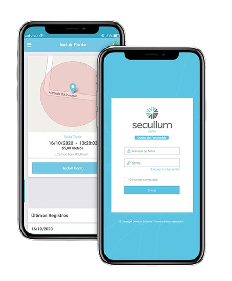 Ilustração do sistema de ponto secullum
